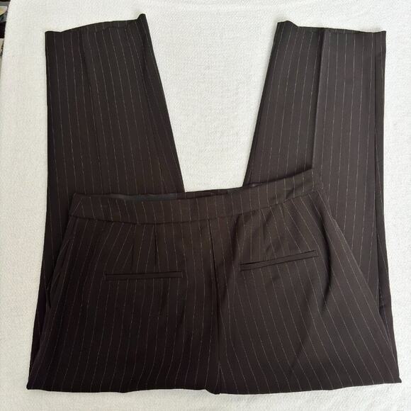 Elegant Black Pinstripe Women's Pants - Picture 9 of 9